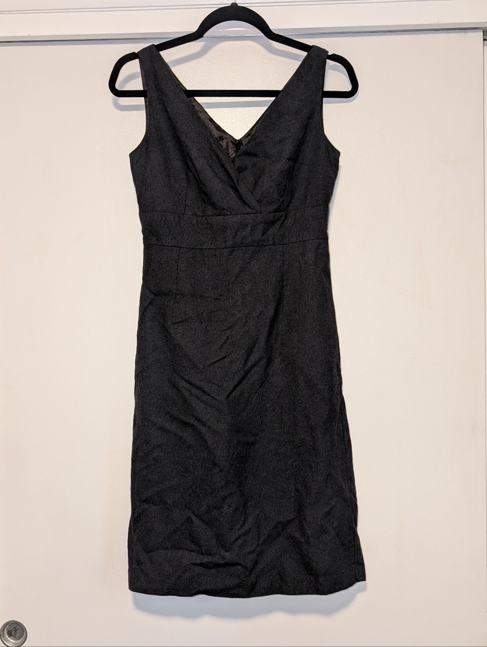 Banana Republic Dark Gray Wool A-Line Mini Dress